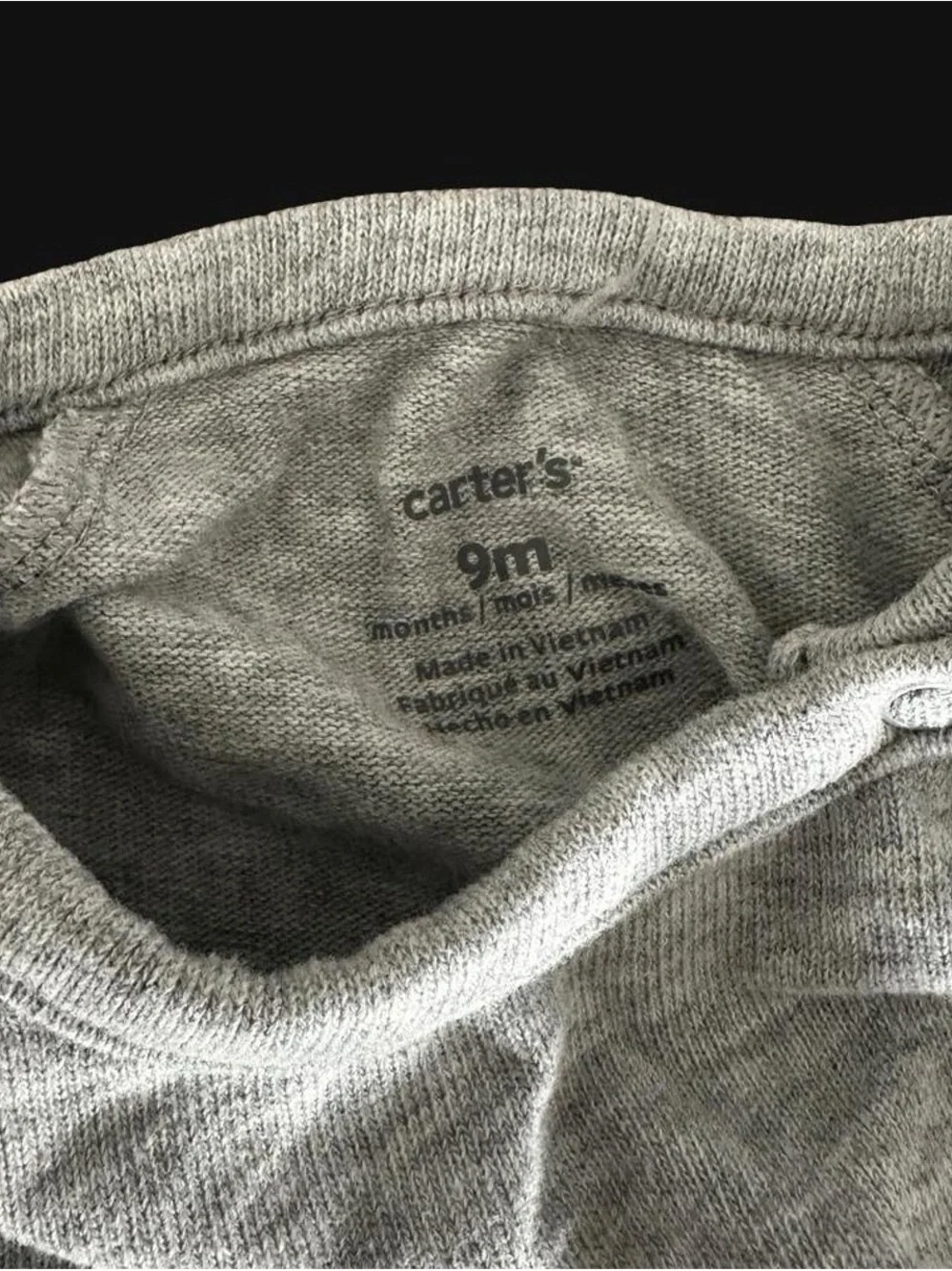 Carter's Gray Long-Sleeve & Striped Short-Sleeve Tee Set